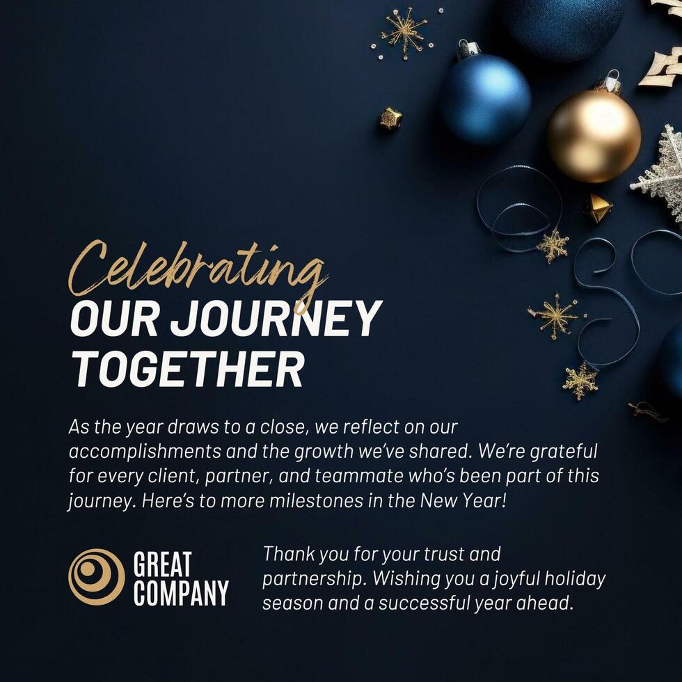 Holiday Greetings Linkedin Post template