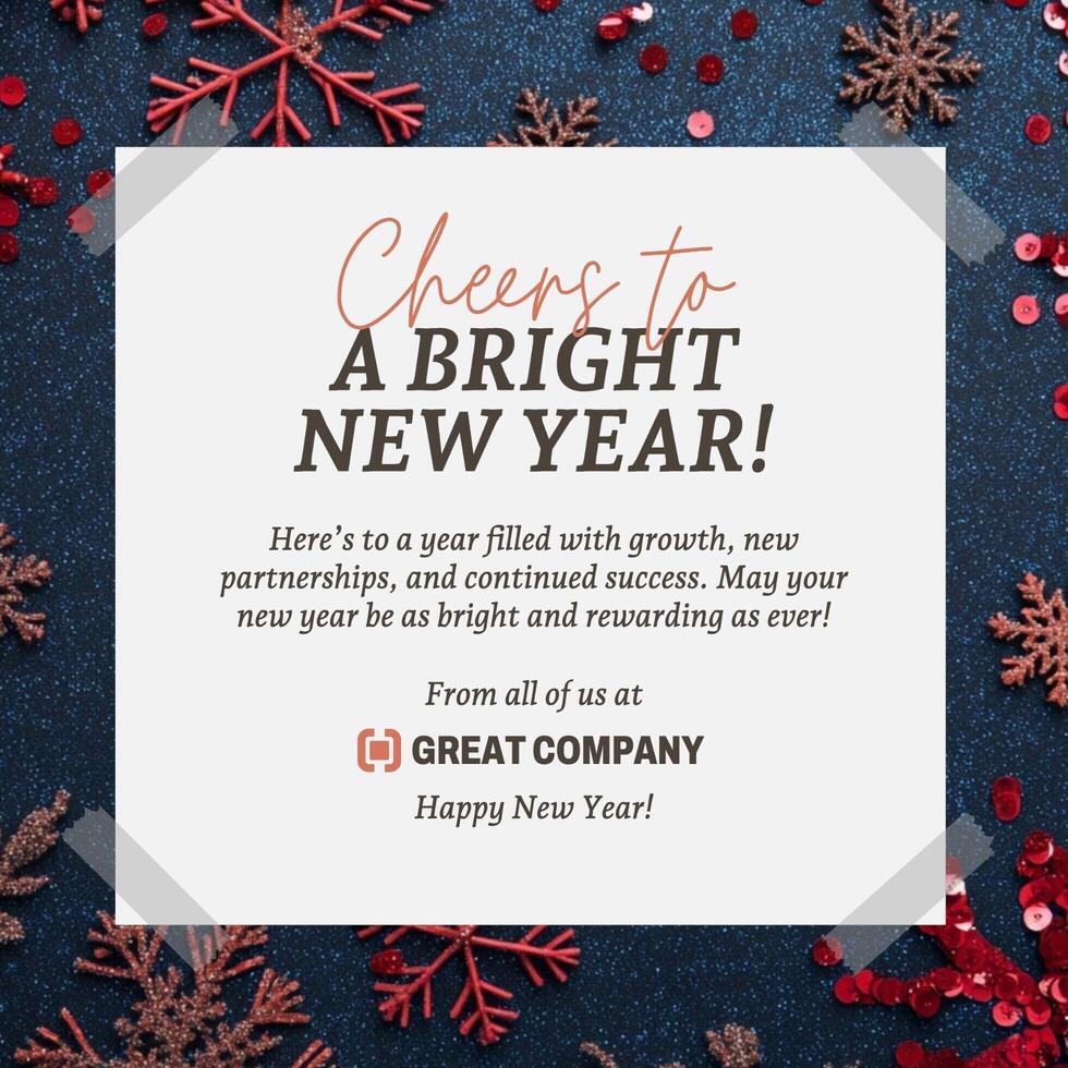 Holiday Greetings Linkedin Post template