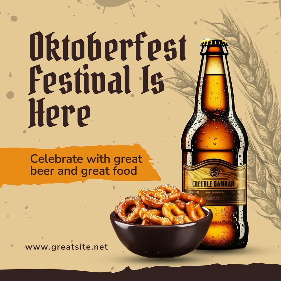 Oktoberfest Instragram Post template