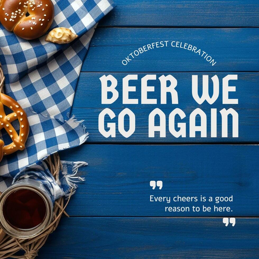 Oktoberfest Quotes Instagram Post template