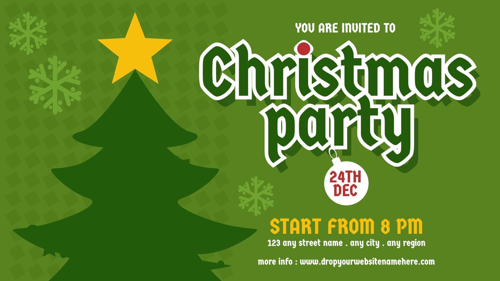 Celebrating Christmas Party Invitation Twitter Post template