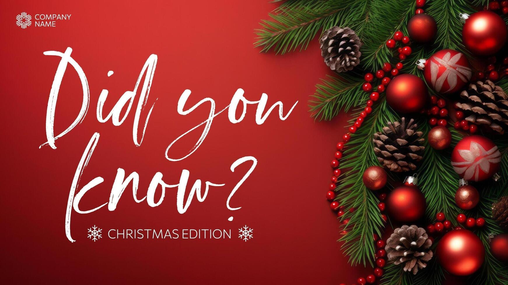 Did You Know? Christmas Edition Post template