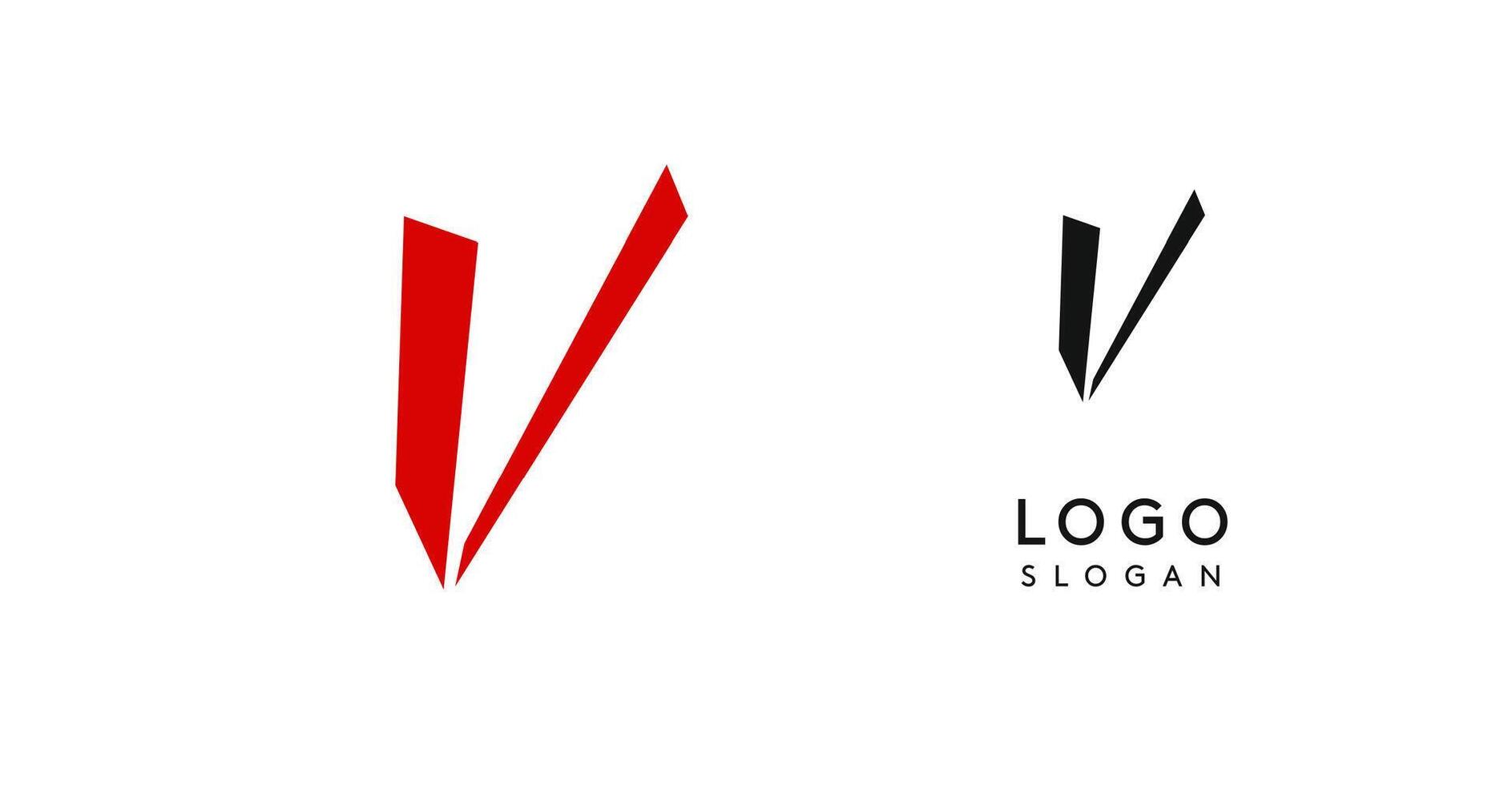 Simple brush pen letter V in Asian typographic style. Logo monogram for food and beverage packaging, Asian cuisine, restaurants, graphic design studios, and branding agencies. illustration. vector