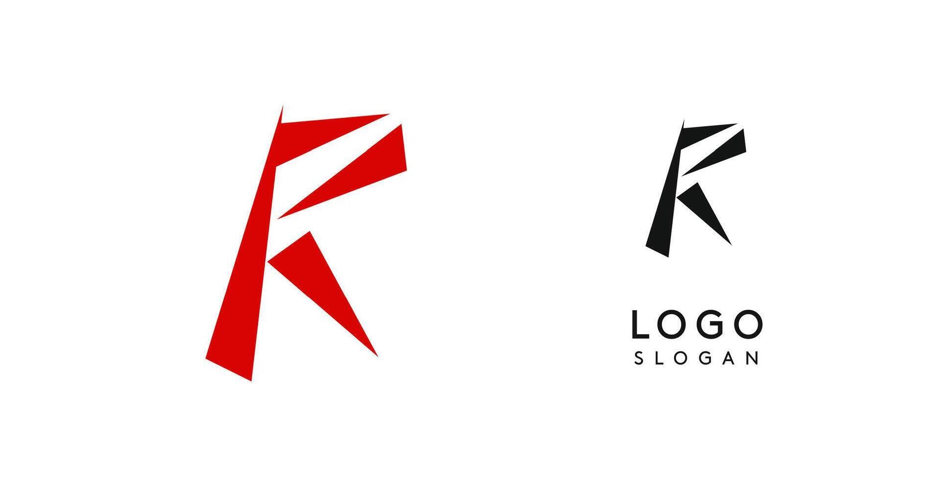 Simple brush pen letter R in Asian typographic style. Logo monogram for food and beverage packaging, Asian cuisine, restaurants, graphic design studios, and branding agencies. illustration. vector