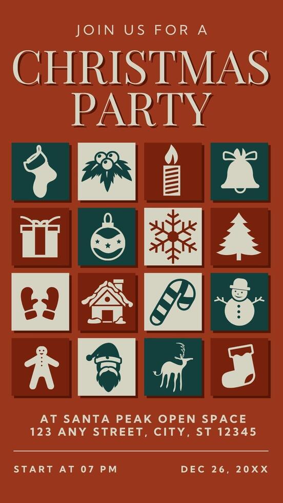 Christmas Invitation Party Instagram Story Template