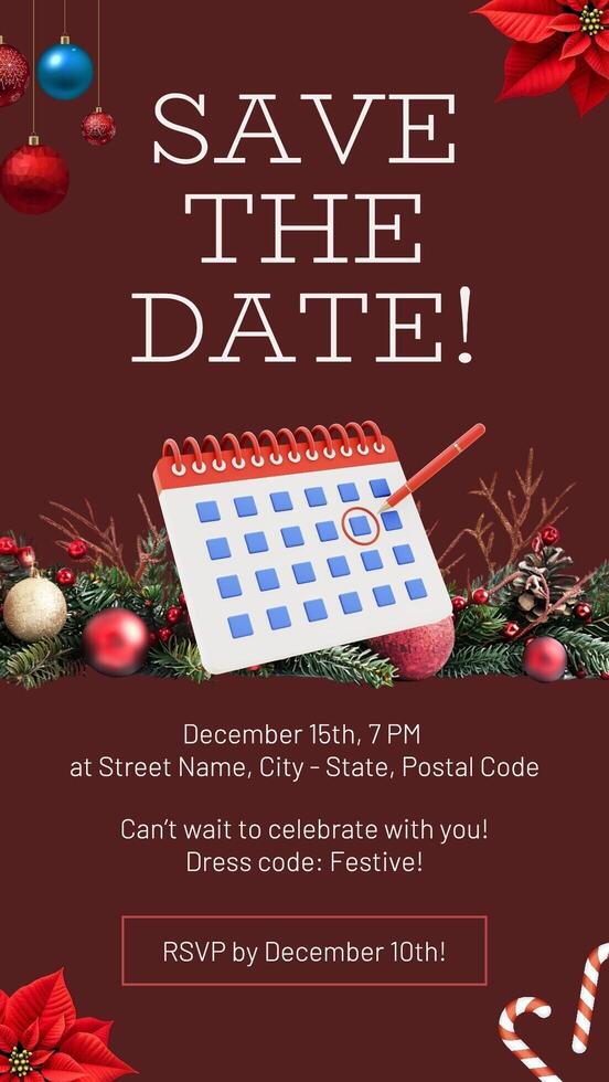 Christmas Event Invitation Instagram Story template