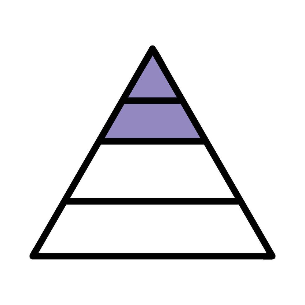 triangle of business and marketing icons vector