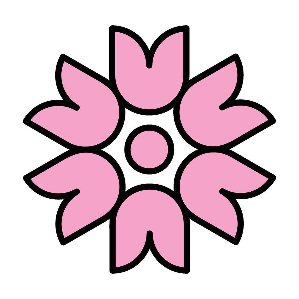 beautiful leaf flower icons vector