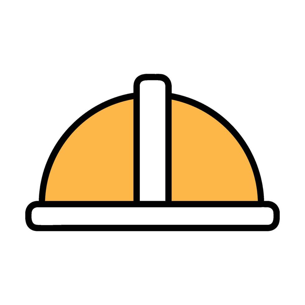 collection of herlmet icons in the field of building construction vector