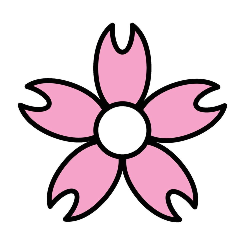 sakura flower icons vector