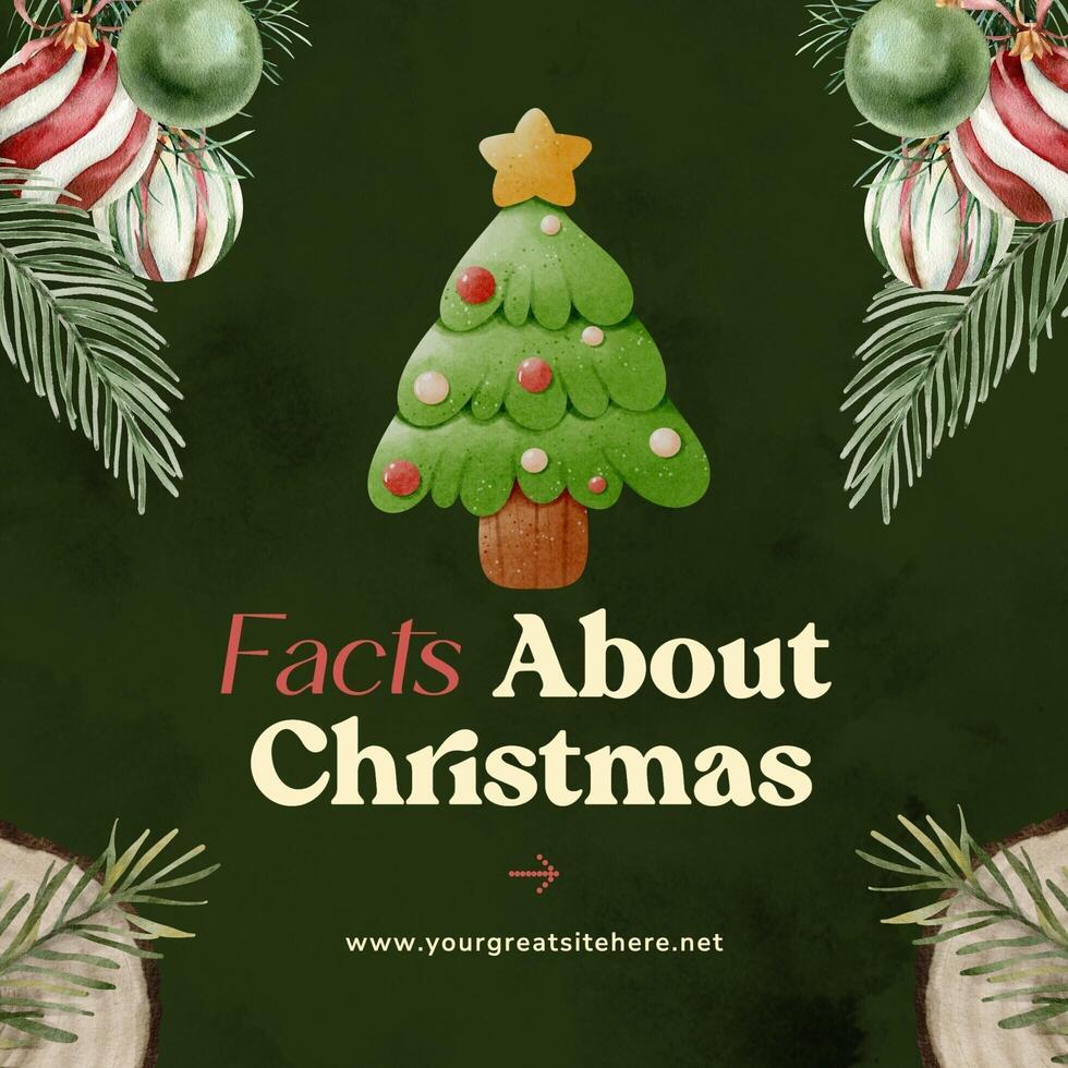 Facts About Christmas Instragram Post Template