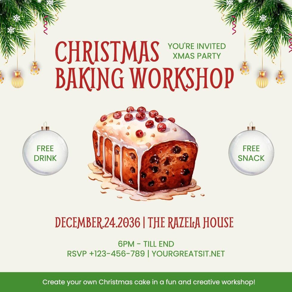 Christmas Event Invitation template