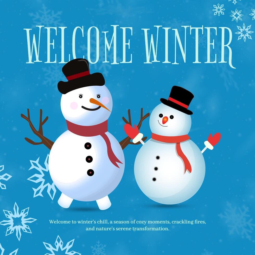 Instagram Post - Welcome Winter template