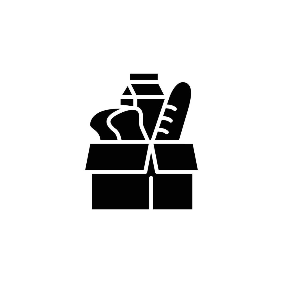 food donation solid icon design good for web or mobile app vector