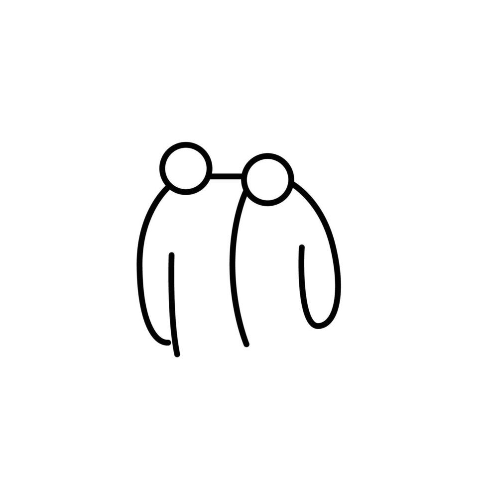 empathy thin outline icon design good for web or mobile app vector
