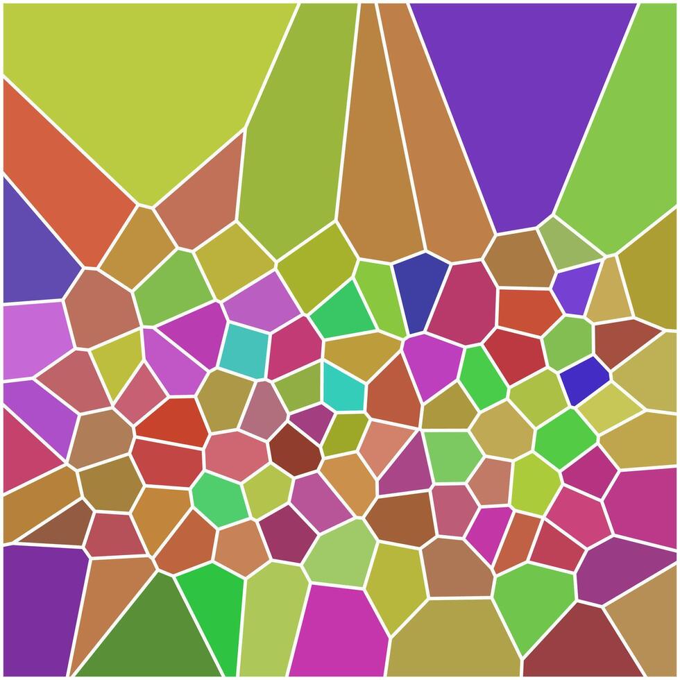 Abstract mosaic pattern with colorful tiles vector
