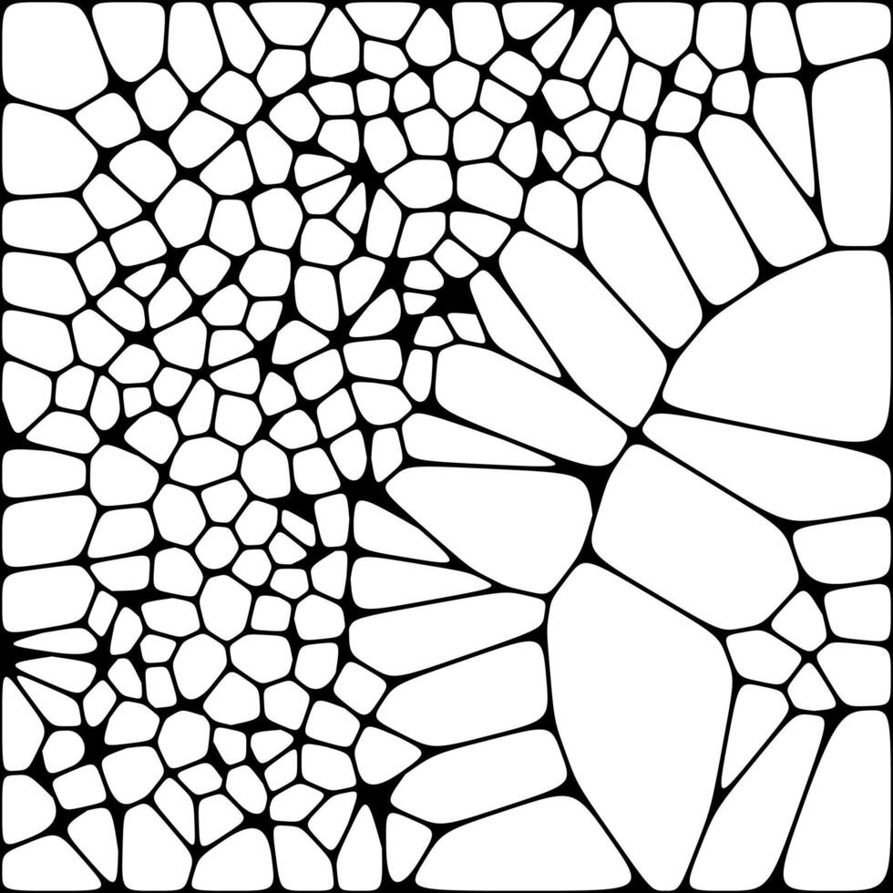 Abstract geometric voronoi grid pattern wallpaper design vector