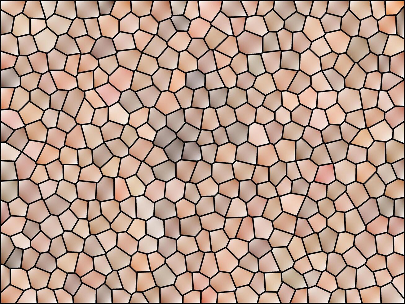 Modern brown mosaic cristal background vector