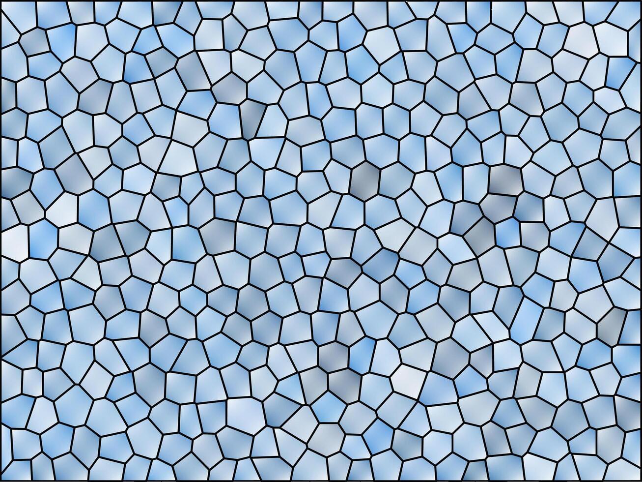 Modern blue mosaic cristal background vector