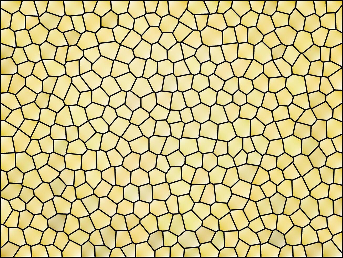 A mosaic tile pattern with black and yellow squares vector