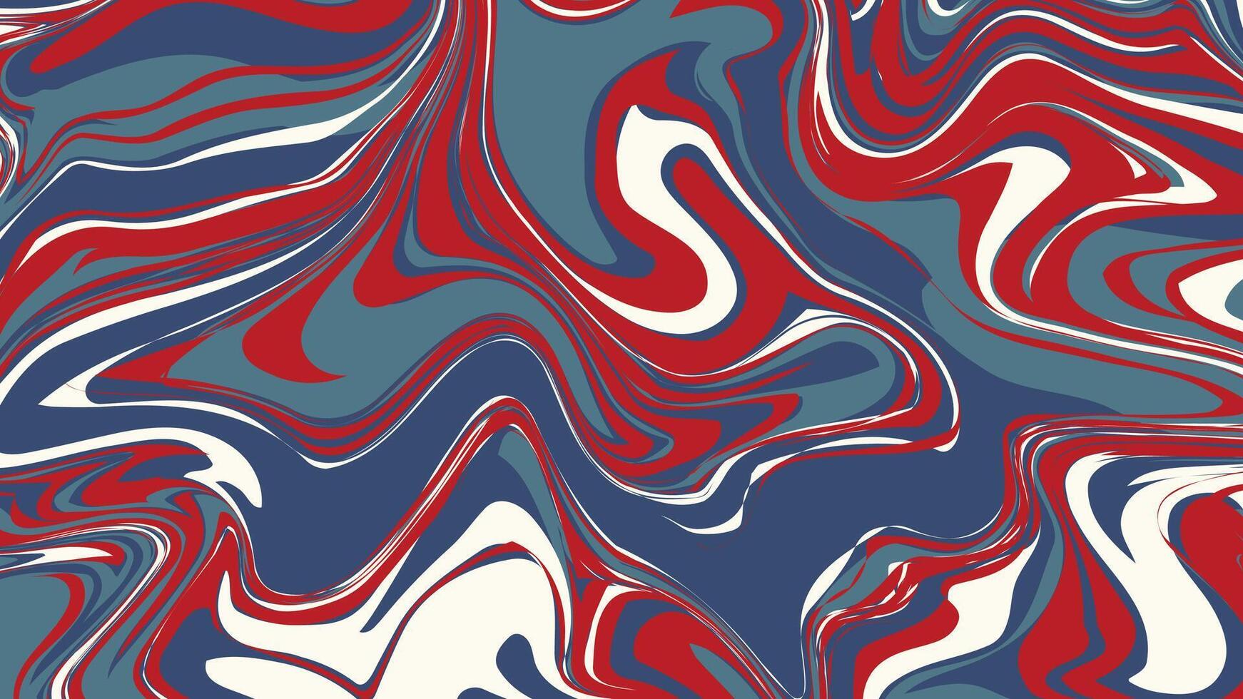 Dynamic Red and Blue Swirl Art vector