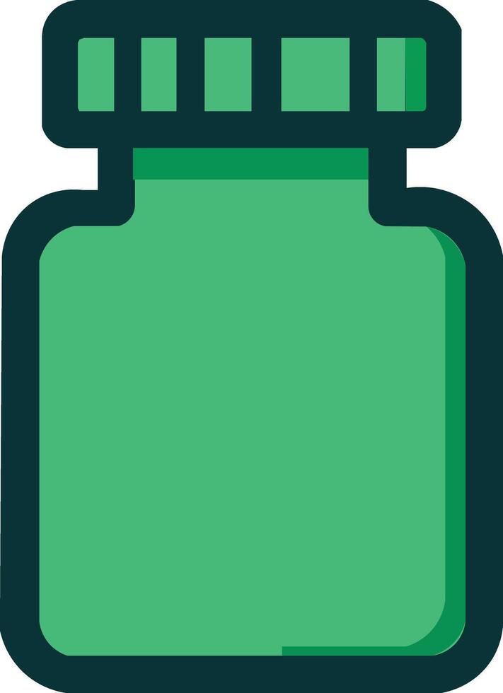 Simple Green Jar Graphic - Great for Digital and Print Projects vector