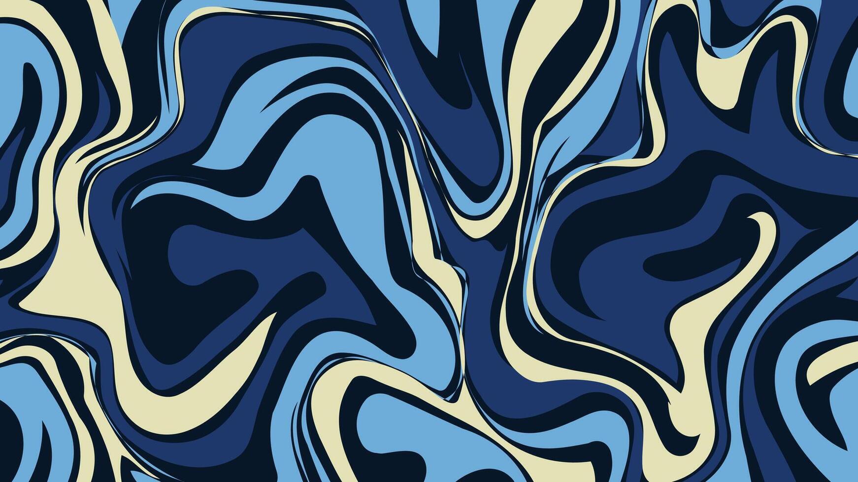 Mesmerizing Blue Swirl Art vector