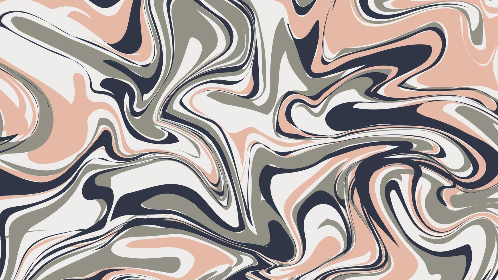 Fluid Motion Contemporary Abstract Design vector