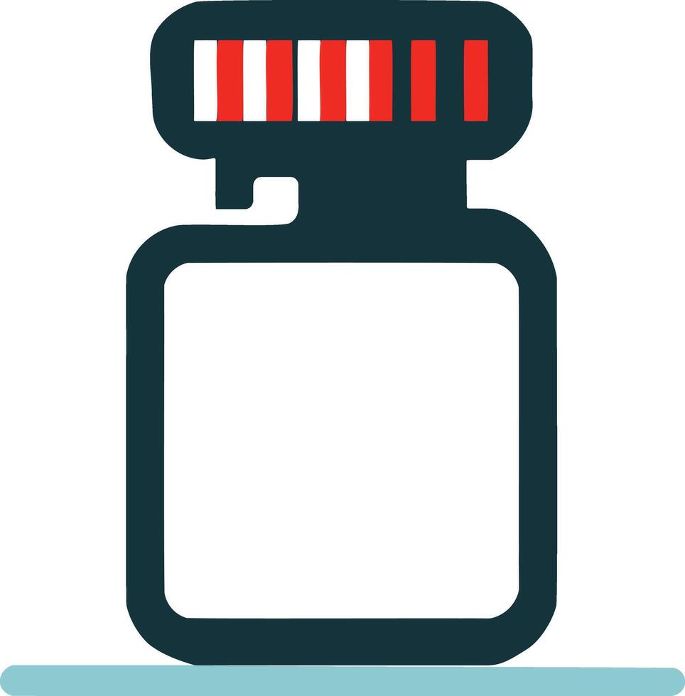 Modern Flat Design Jar Illustration for Stock Graphics vector