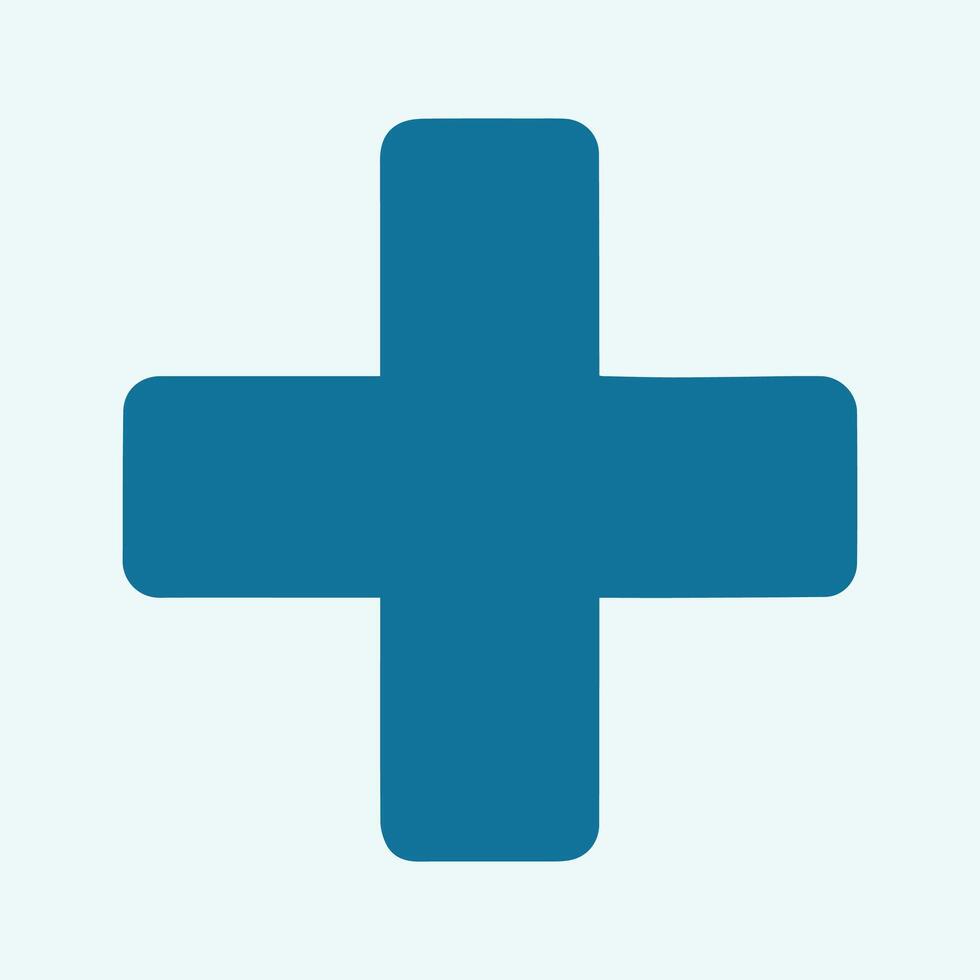 Tech Cross Icon vector