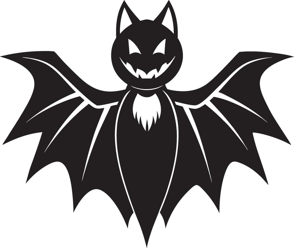 Flying Halloween bats on transparent background vector