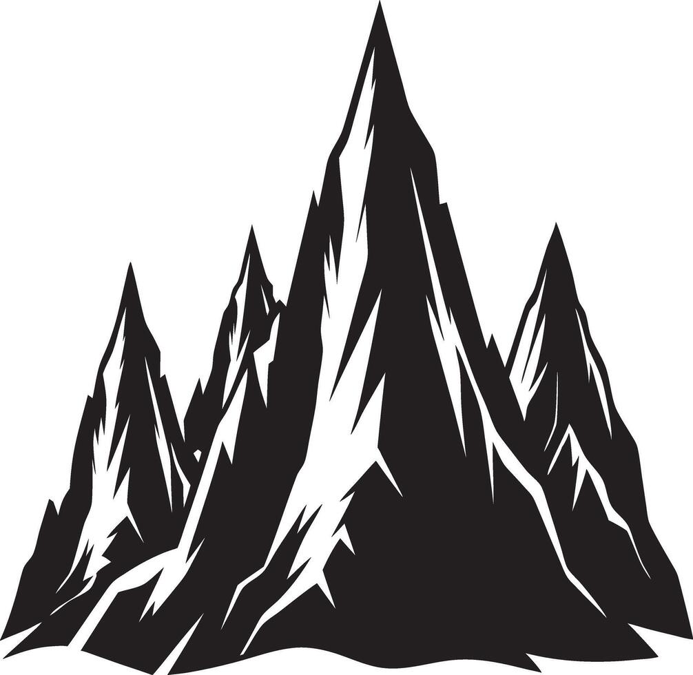 Rocks line style emphasis, attention, pattern elements. illustration. vector