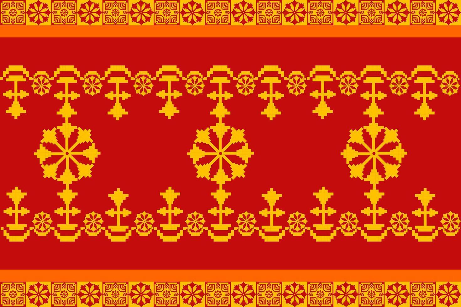 fabric pattern design western style vector