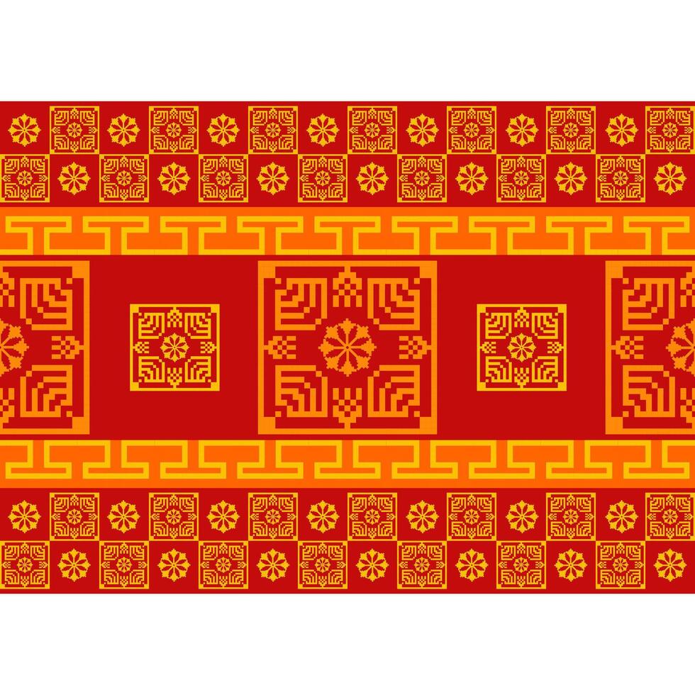 Seamless fabric design vector