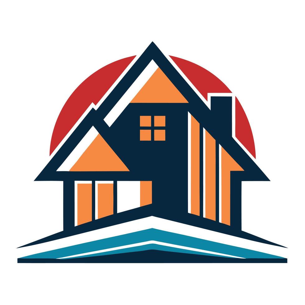 Building House Logo Design, Modern and Professional Real Estate Branding vector