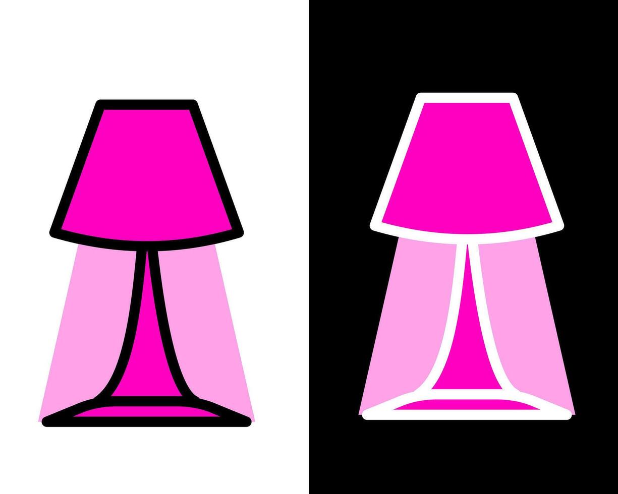 Illustration of decorative lamps with a modern touch, adding brightness and a contemporary feel to open spaces and minimalistic designs vector