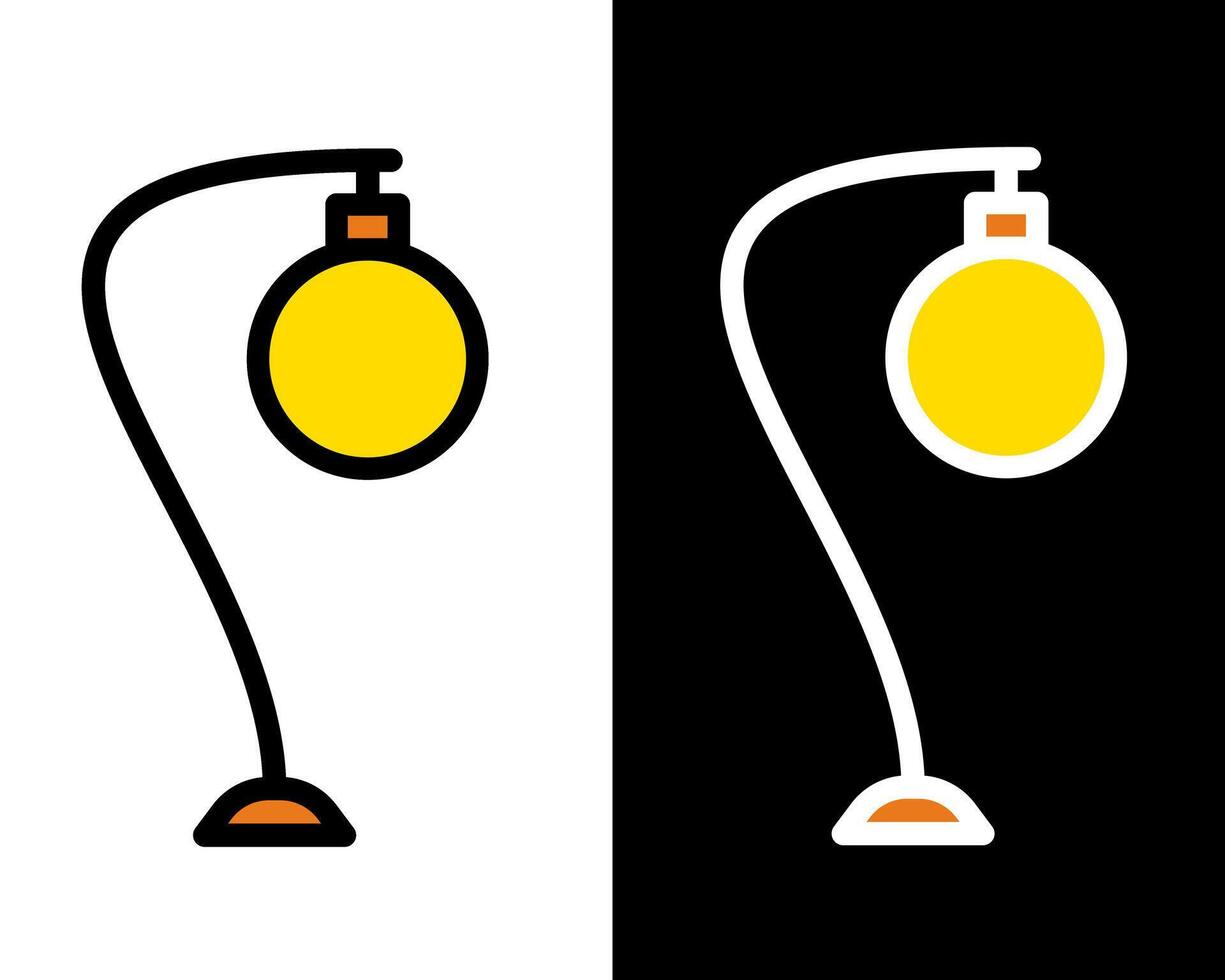 decorative lamp illustration, adding a touch of color and pattern to lifestyle and design concepts vector