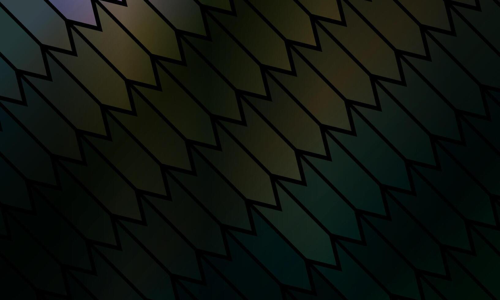 Abstract colorful pattern of triangle diagonal line stripes on a black background. gray geometric. vector
