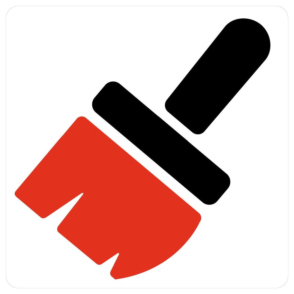 paint brush and paint icon concept vector
