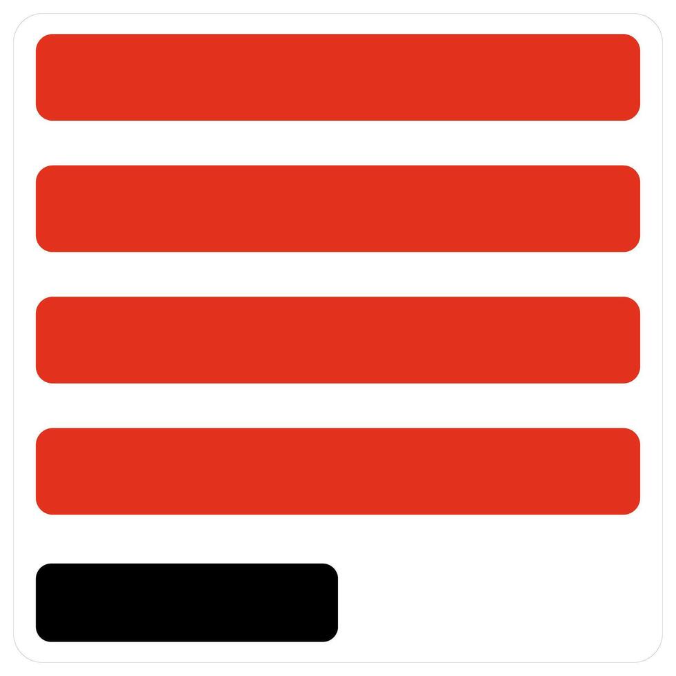 Line Through and Text icon concept vector