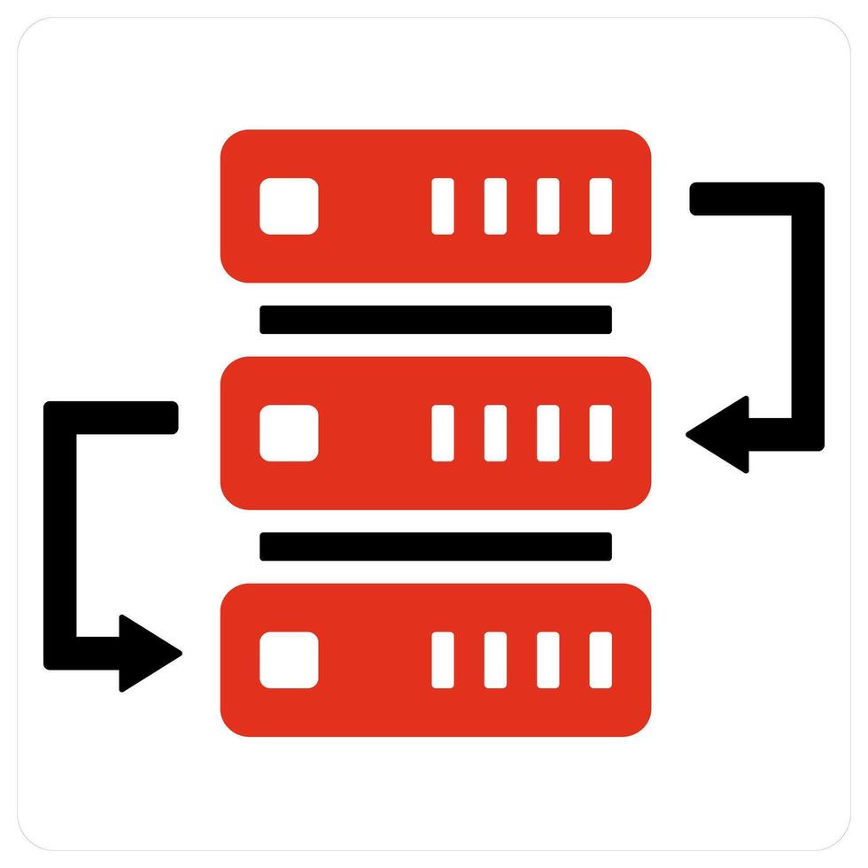 Hosting and connection icon concept vector