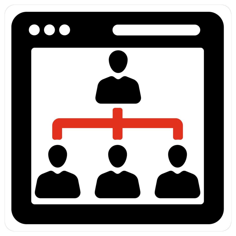 Hierarchy and business icon concept vector