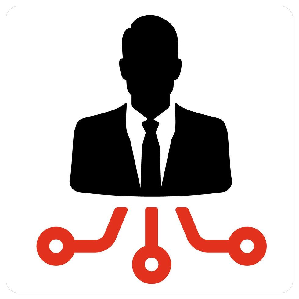 Social Network and connection icon concept vector