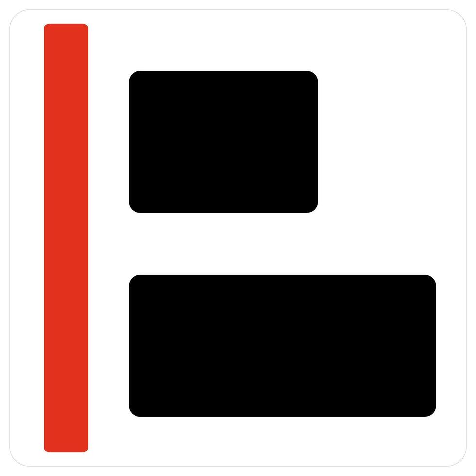 Right Justified and Align icon concept vector