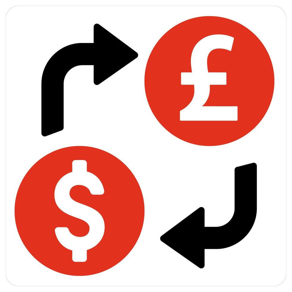 Money exchange and currecny icon concept vector
