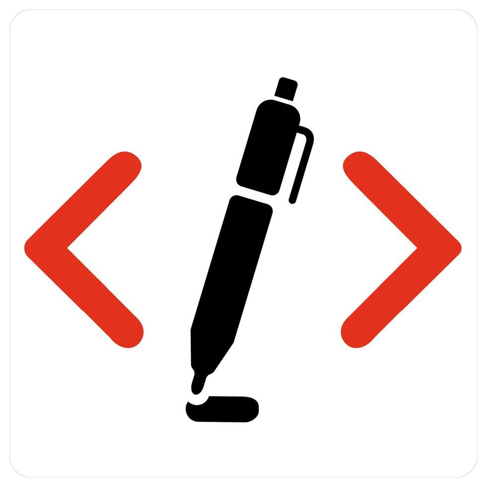 Article Writing and pen icon concept vector