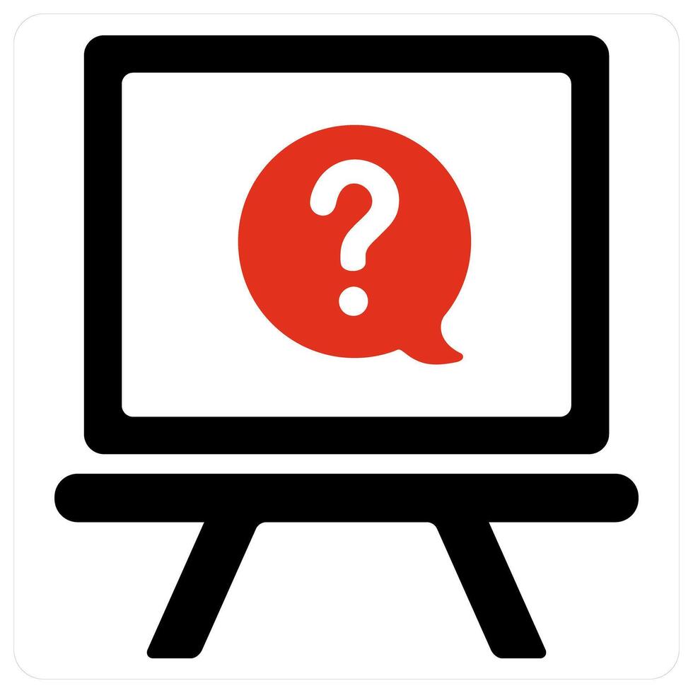 Information and query icon concept vector