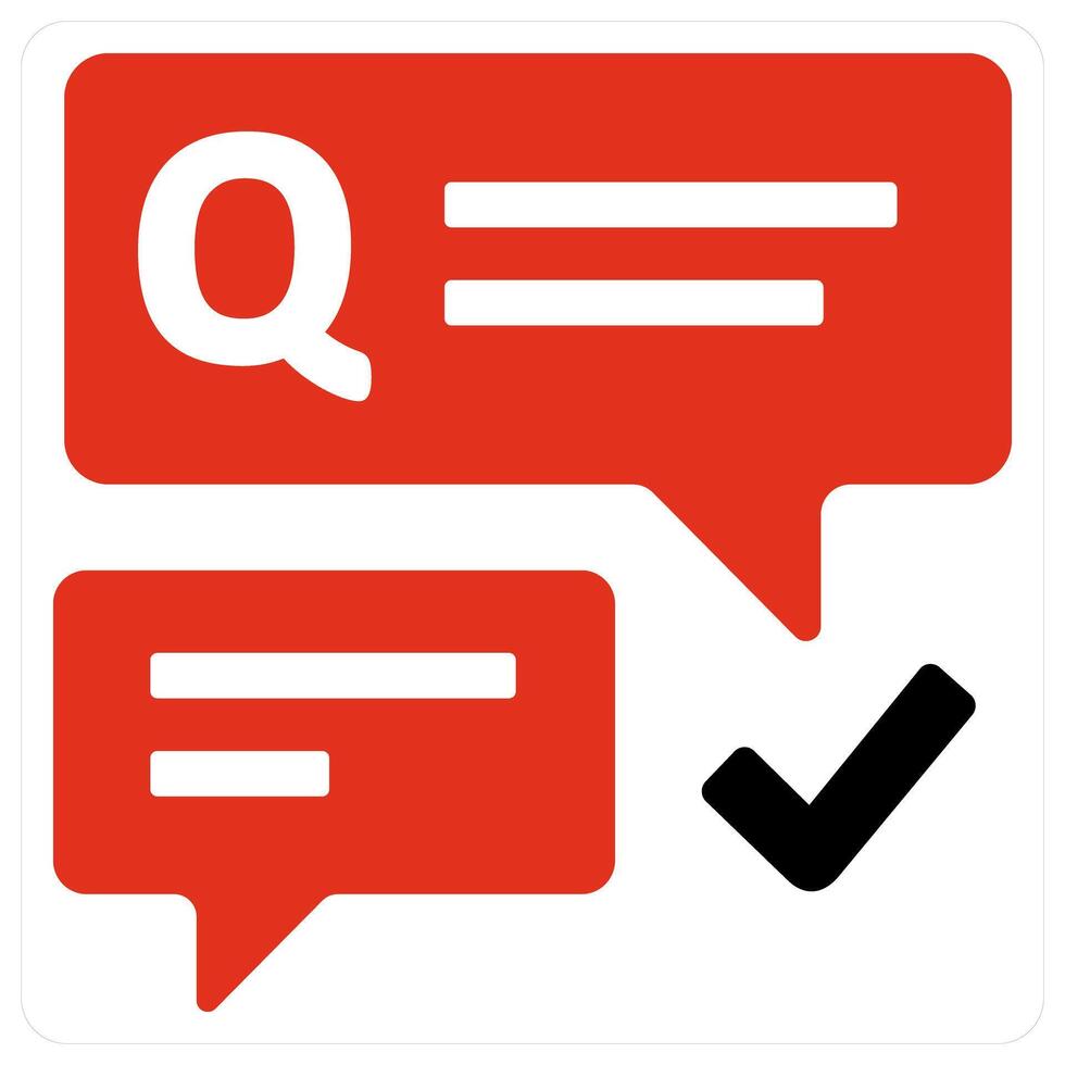 Questionnaire and exam icon concept vector