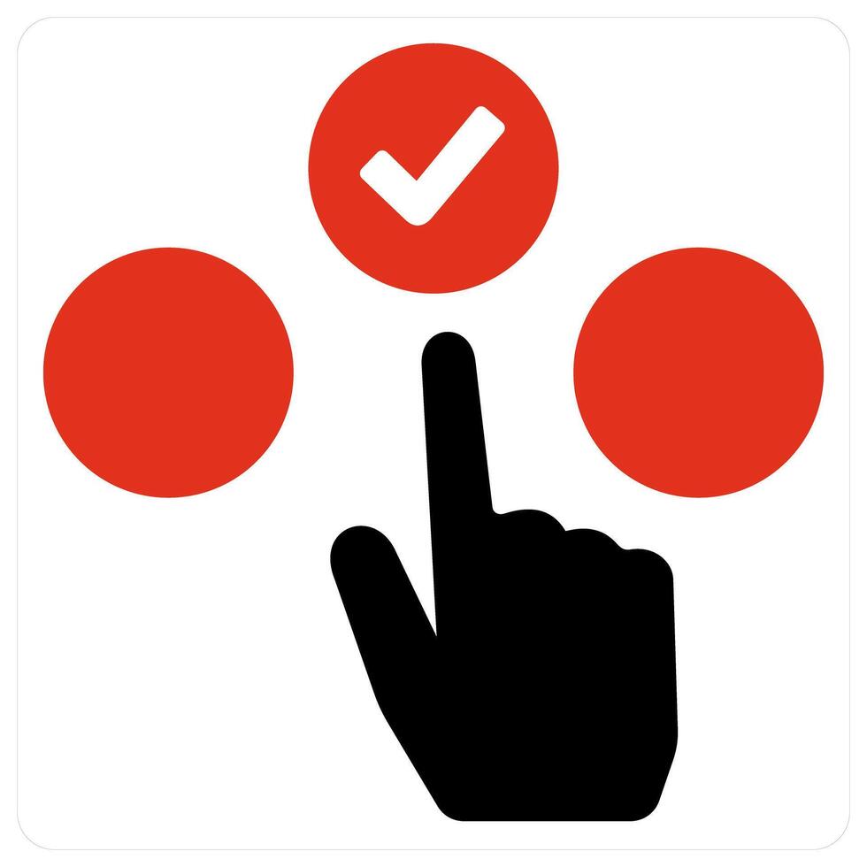 Choice and choose icon concept vector