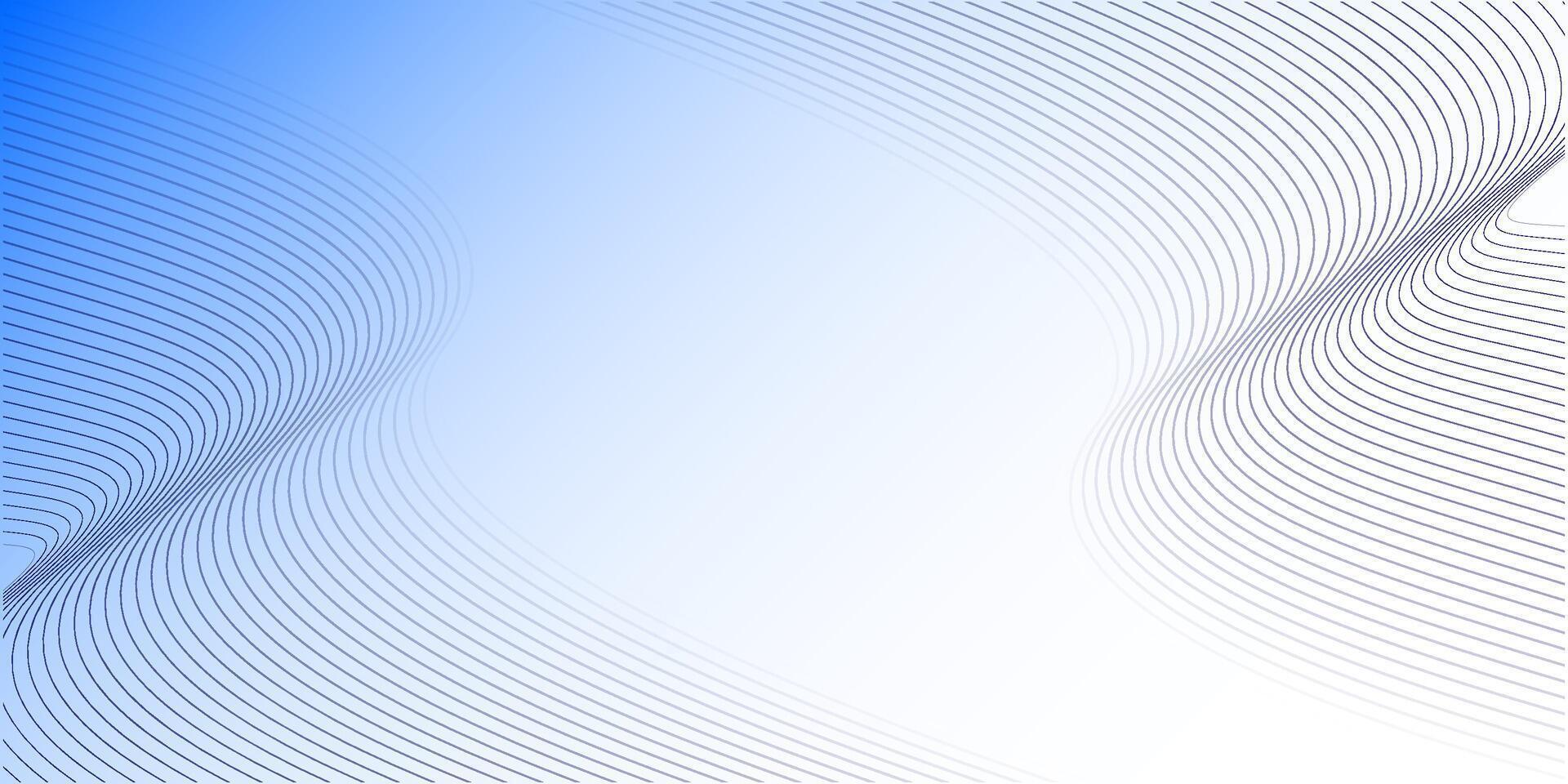 Dynamic sound wave isolated on white background. Musical particle pulsing. Blue energy flow concep vector